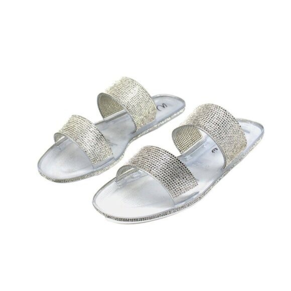 Juba Womens Embellished Pool Side Jelly Sandals - Picture 4 of 8